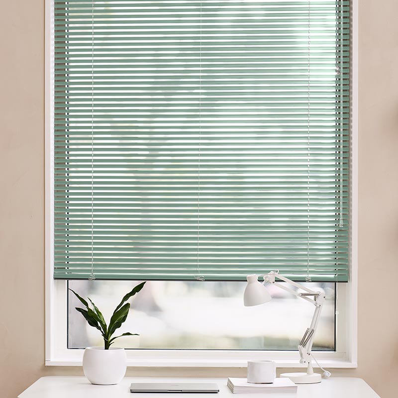 Aluminium jaloezieën 25mm Mintgroen