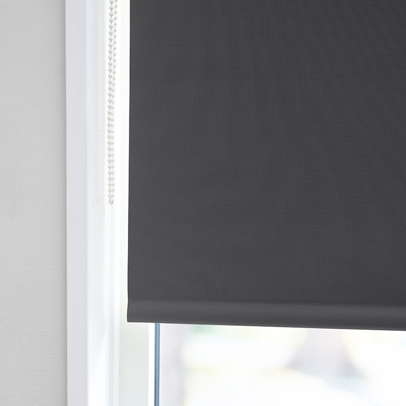 Express gerecycled rolgordijn ketting verduisterend Charcoal