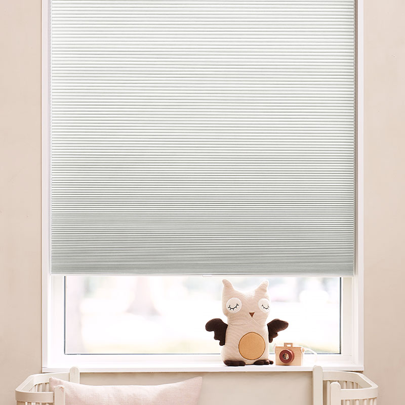 Plisségordijn easylift greep Off white 