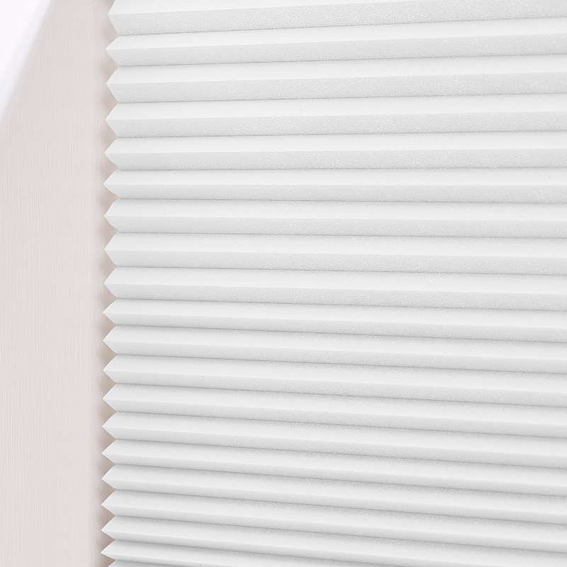 Plisségordijn top-down bottom-up Honingraat off white