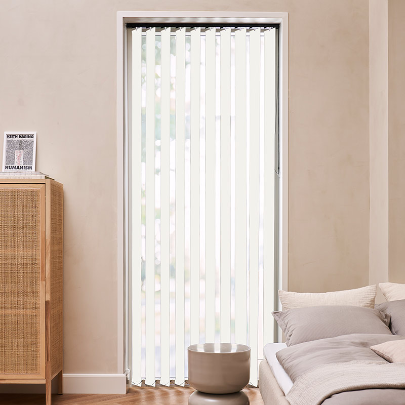 Lamellen 127mm verduisterend Off white