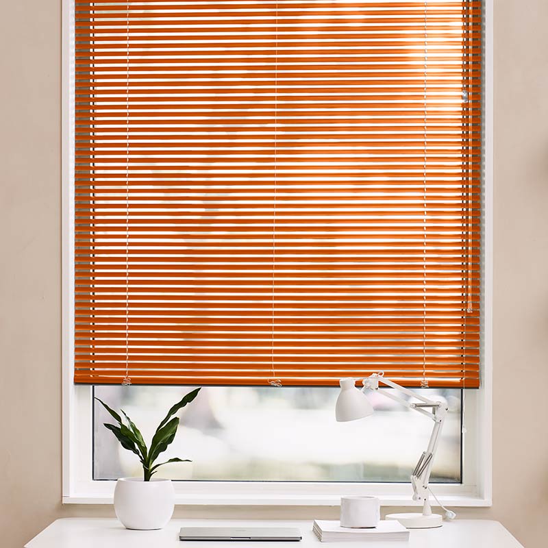 Aluminium jaloezieën 25mm Oranje