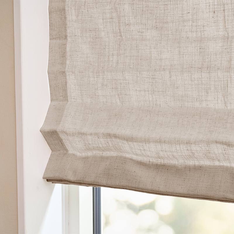 Vouwgordijn Delicate - Donker zand taupe